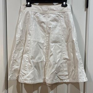Y2K KIKIT Maurice Sasson Jeans Cream Women's Cotton Skirt. Size 6.
